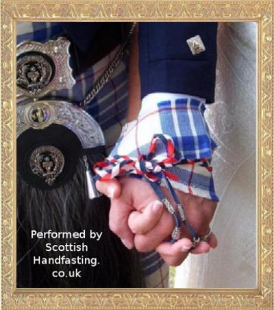 Scot AnSgeulaiche, 
conducting a HandFasting Wedding Ceremony in the Scottish Highland tradition