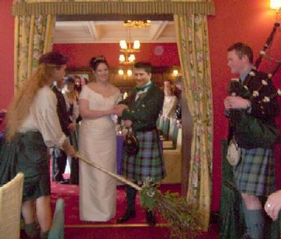 Handfasting Wedding Ceremony on Highland Blessings   Scottish   Celtic Handfasting Wedding And Jumping